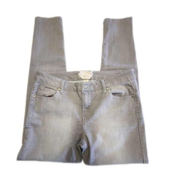 Altar'd State Silver Gray Skinny Stretch 5 Pocket Jeans, 31/13 - Picture 2 of 9